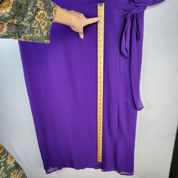 Standards & Practices Purple Haze Kimono Wrap Maxi Dress Womens Plus 3X NWT - Picture 10 of 16